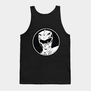 GREEN RANGER - Mighty Morphin Power Rangers (Circle Black and White) Tank Top